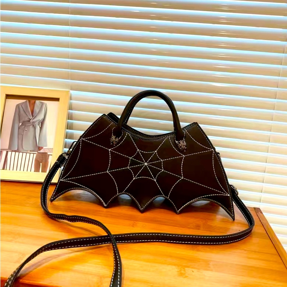 Gothic Black Bat Handbag